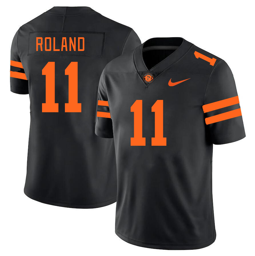 Men-Youth #11 Sekou Roland Princeton Tigers 2023 College Football Jerseys Stitched Sale-Black